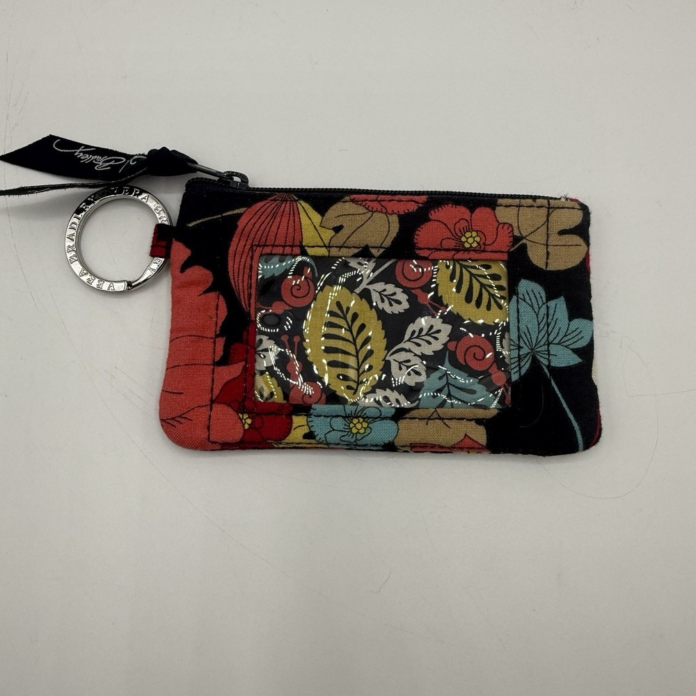 Vera Bradley Card Holder Flower Pattern Coin Pouch